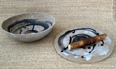 Heike Spalteholz Schüssel mit Deckel